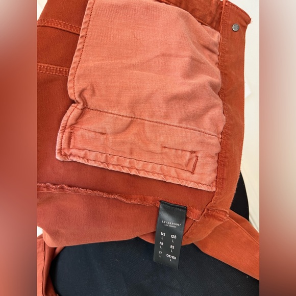Liverpool Los Angeles Jean jacket burnt orange L NWT - Picture 2 of 3